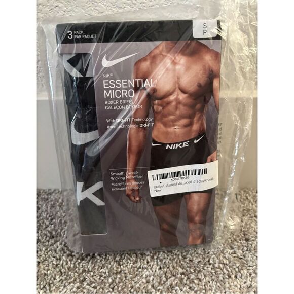 Nike Men’s 3-pack DRI-fit Essential Micro Boxer Brief Size Small - Picture 1 of 3
